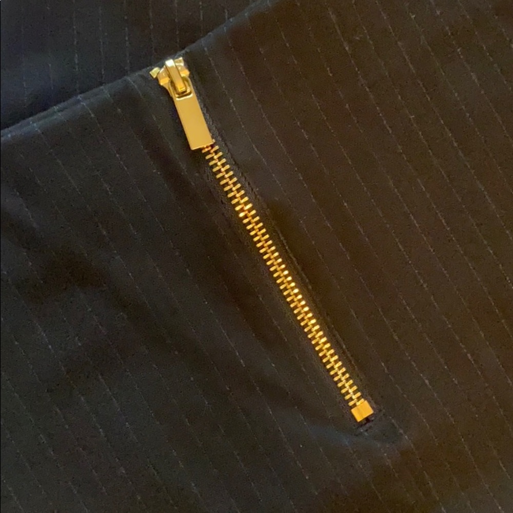 Black H&M Pin Striped Pencil Skirt XS